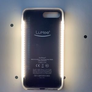 LuMee Accessories - Rose Gold iPhone 7&8 Plus LuMee Duo Glitter Case LuMee Accessories - Rose Gold iPhone 7&8 Plus LuMee Duo Glitter Case